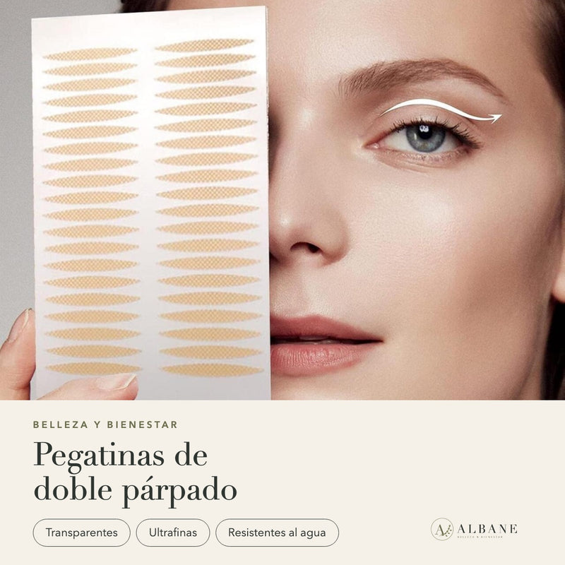 Pegatinas de doble párpado invisibles de ALBANE: transparentes, ultrafinas y resistentes al agua